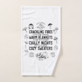 Autumn Vibes Bathroom Towel Set Bad Handdoek (Handdoek)