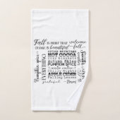 Autumn Vibes Bathroom Towel Set Bad Handdoek (Handdoek)