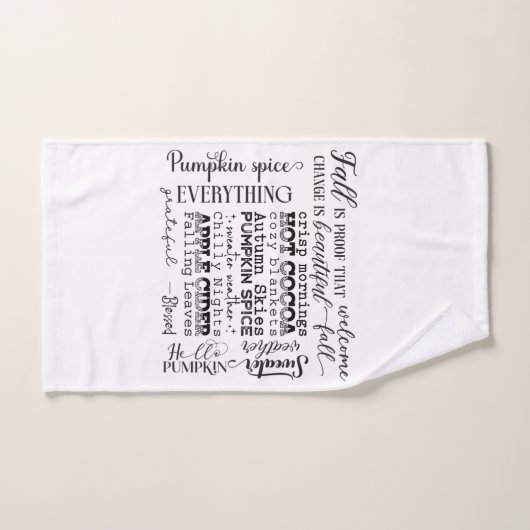 Autumn Vibes Bathroom Towel Set Bad Handdoek (Handdoek)