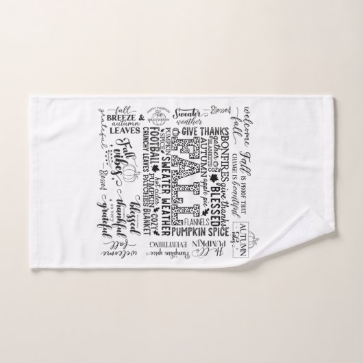 Autumn Vibes Bathroom Towel Set Bad Handdoek (Handdoek)