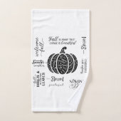 Autumn Vibes Bathroom Towel Set Bad Handdoek (Handdoek)