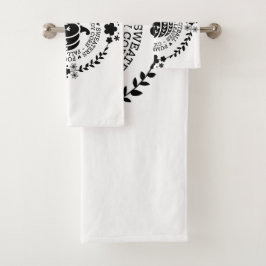 Autumn Vibes Bathroom Towel Set Bad Handdoek