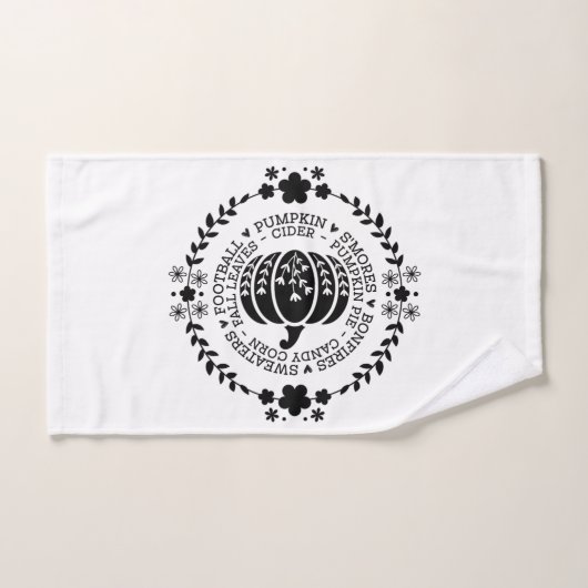 Autumn Vibes Bathroom Towel Set Bad Handdoek (Handdoek)