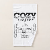 Autumn Vibes Bathroom Towel Set Bad Handdoek (Handdoek)