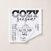 Autumn Vibes Bathroom Towel Set Bad Handdoek (Wasdoekje)