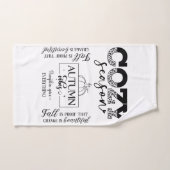 Autumn Vibes Bathroom Towel Set Bad Handdoek (Handdoek)