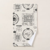 Autumn Vibes Bathroom Towel Set Bad Handdoek (Handdoek)