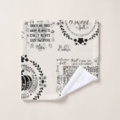 Autumn Vibes Bathroom Towel Set Bad Handdoek (Wasdoekje)