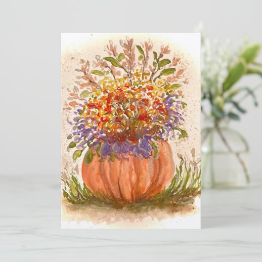 Autumn Vibes Bedankkaart (Staand voorkant)