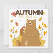 Autumn Vibes Coffee Beer Bedankkaart (Voorkant)