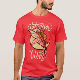 Autumn Vibes Fall Moon T-shirt