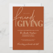 Autumn Vibes Friendsgiving Invitation Kaart (Voorkant)