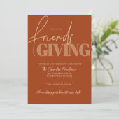 Autumn Vibes Friendsgiving Invitation Kaart (Staand voorkant)