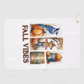 Autumn Vibes Herfst Vibes Golfhanddoek (Horizontaal)