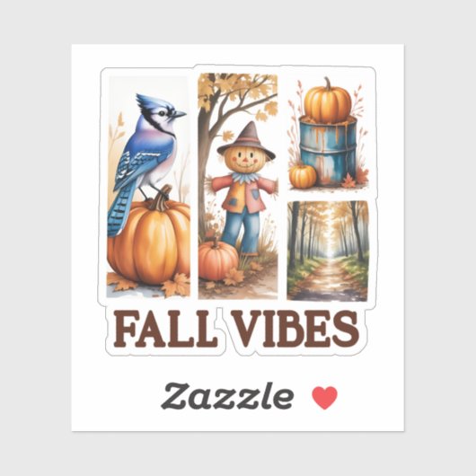 Autumn Vibes Herfst Vibes Sticker (Vel)