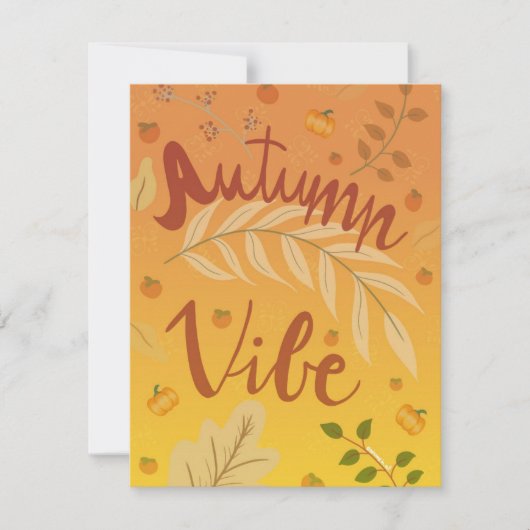 Autumn Vibes Holiday Kaart (Voorkant)