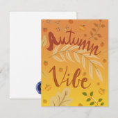 Autumn Vibes Holiday Kaart (Voorkant / Achterkant)