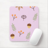 Autumn Vibes Leaf Pattern Art Muismat (Met muis)