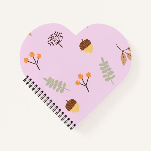 Autumn Vibes Leaf Pattern Art Notitieboek (Voorkant)