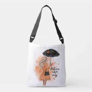 Autumn Vibes only Herfst Mode Girl Crossbody Tas
