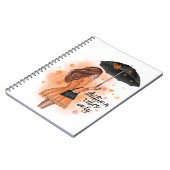 Autumn Vibes only Herfst Mode Girl Notitieboek (Linkerzijde)