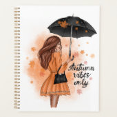 Autumn Vibes only Herfst Mode Girl Planner (Voorkant)