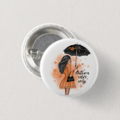 Autumn Vibes only Herfst Mode Girl Ronde Button 3,2 Cm (Voorkant /achterkant)