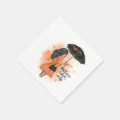 Autumn Vibes only Herfst Mode Girl Servet (Hoek)