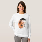 Autumn Vibes only Herfst Mode Girl T-shirt (Voorkant volledig)