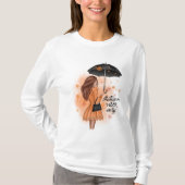 Autumn Vibes only Herfst Mode Girl T-shirt (Voorkant)