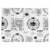 Autumn Vibes Paper Gift Bag Groot Cadeauzakje (Achterkant)