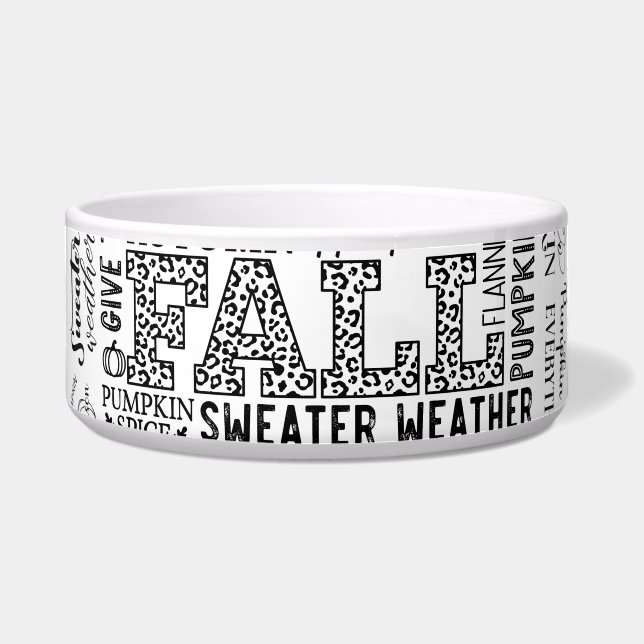 Autumn Vibes Pet Feeding Bowls Voerbakje (Voorkant)