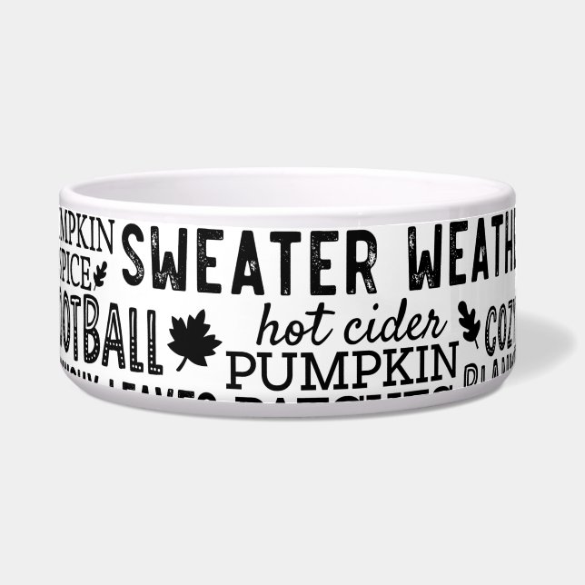 Autumn Vibes Pet Feeding Bowls Voerbakje (Voorkant)