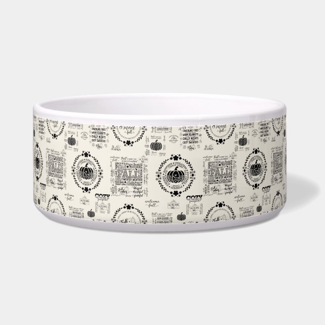 Autumn Vibes Pet Feeding Bowls Voerbakje (Rechts)