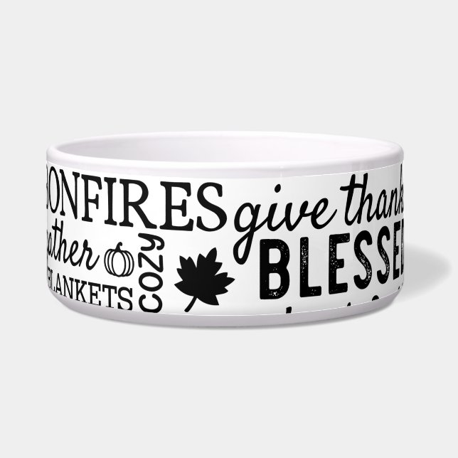 Autumn Vibes Pet Feeding Bowls Voerbakje (Voorkant)