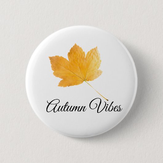 Autumn vibes ronde button 5,7 cm (Voorkant)