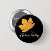 Autumn vibes ronde button 5,7 cm (Voorkant /achterkant)
