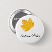 Autumn vibes ronde button 5,7 cm (Voorkant /achterkant)