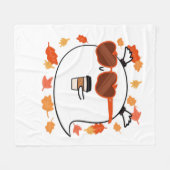 Autumn Vibes Schattige Ghost Classic T-shirt Fleece Deken (Voorkant (Horizontaal))