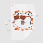 Autumn Vibes Schattige Ghost Classic T-shirt Golfhanddoek (Insitu)