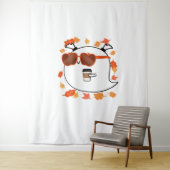 Autumn Vibes Schattige Ghost Classic T-shirt Wandkleed (In situ)