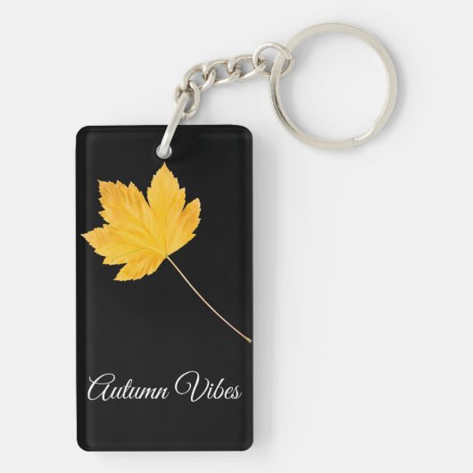 Autumn vibes sleutelhanger (achterkant)