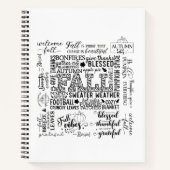 Autumn Vibes Spiral Notebook & Sketchbook Notitieboek (Voorkant)