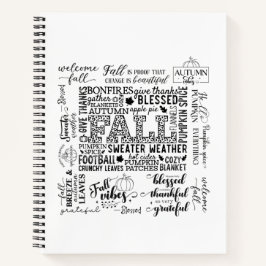 Autumn Vibes Spiral Notebook & Sketchbook Notitieboek