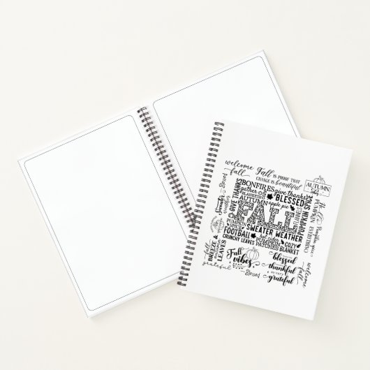 Autumn Vibes Spiral Notebook & Sketchbook Notitieboek (Binnen)