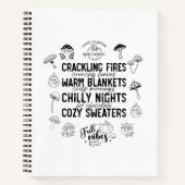 Autumn Vibes Spiral Notebook & Sketchbook Notitieboek (Voorkant)