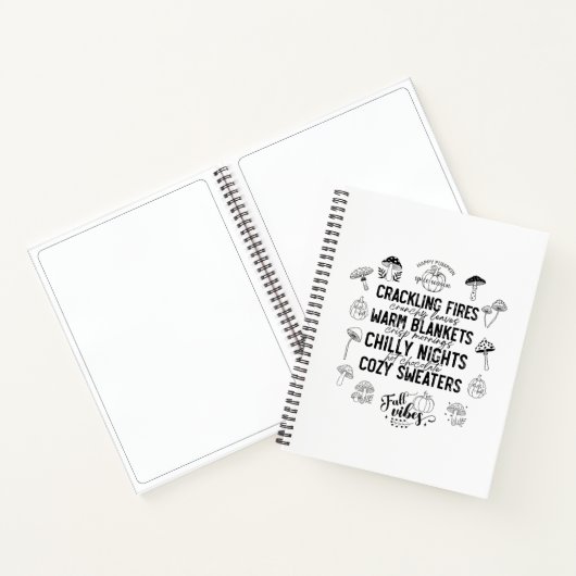 Autumn Vibes Spiral Notebook & Sketchbook Notitieboek (Binnen)