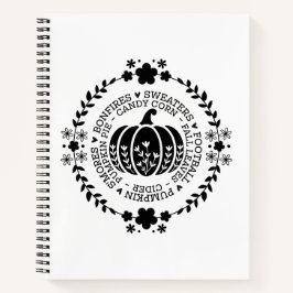 Autumn Vibes Spiral Notebook & Sketchbook Notitieboek