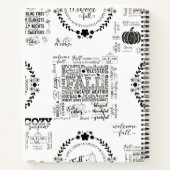 Autumn Vibes Spiral Notebook & Sketchbook Notitieboek (Achterkant)