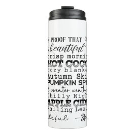 Autumn Vibes Thermal Tumbler Thermosbeker